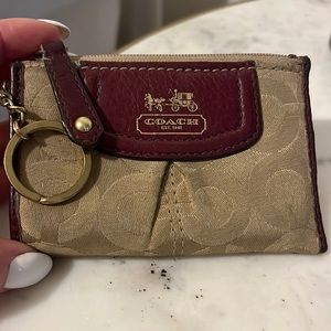 Vintage coach keychain wallet.